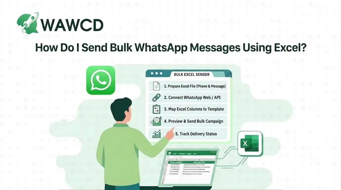 How do I Send Bulk WhatsApp Messages using Excel?Â